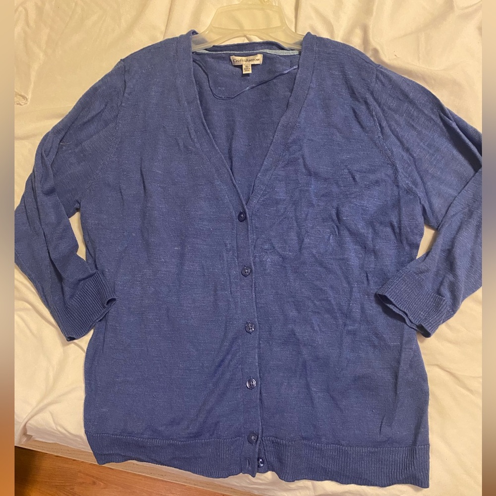 Croft & Barrow Women's Royal Blue Cardigan